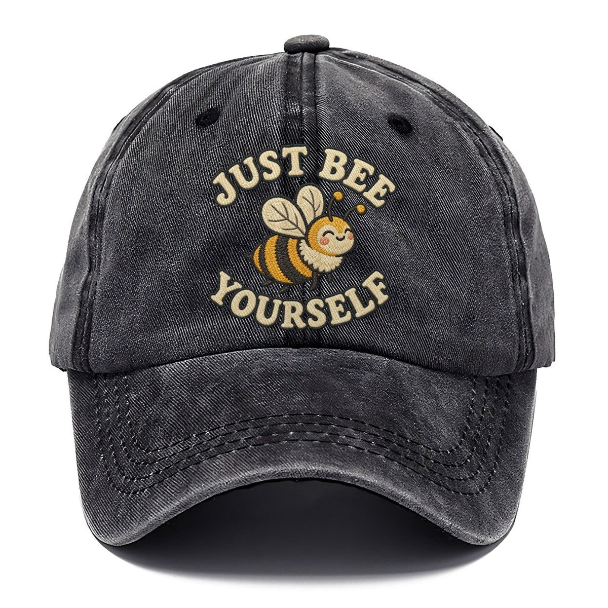 Bee Animal Puns Classic Cap – Graphite