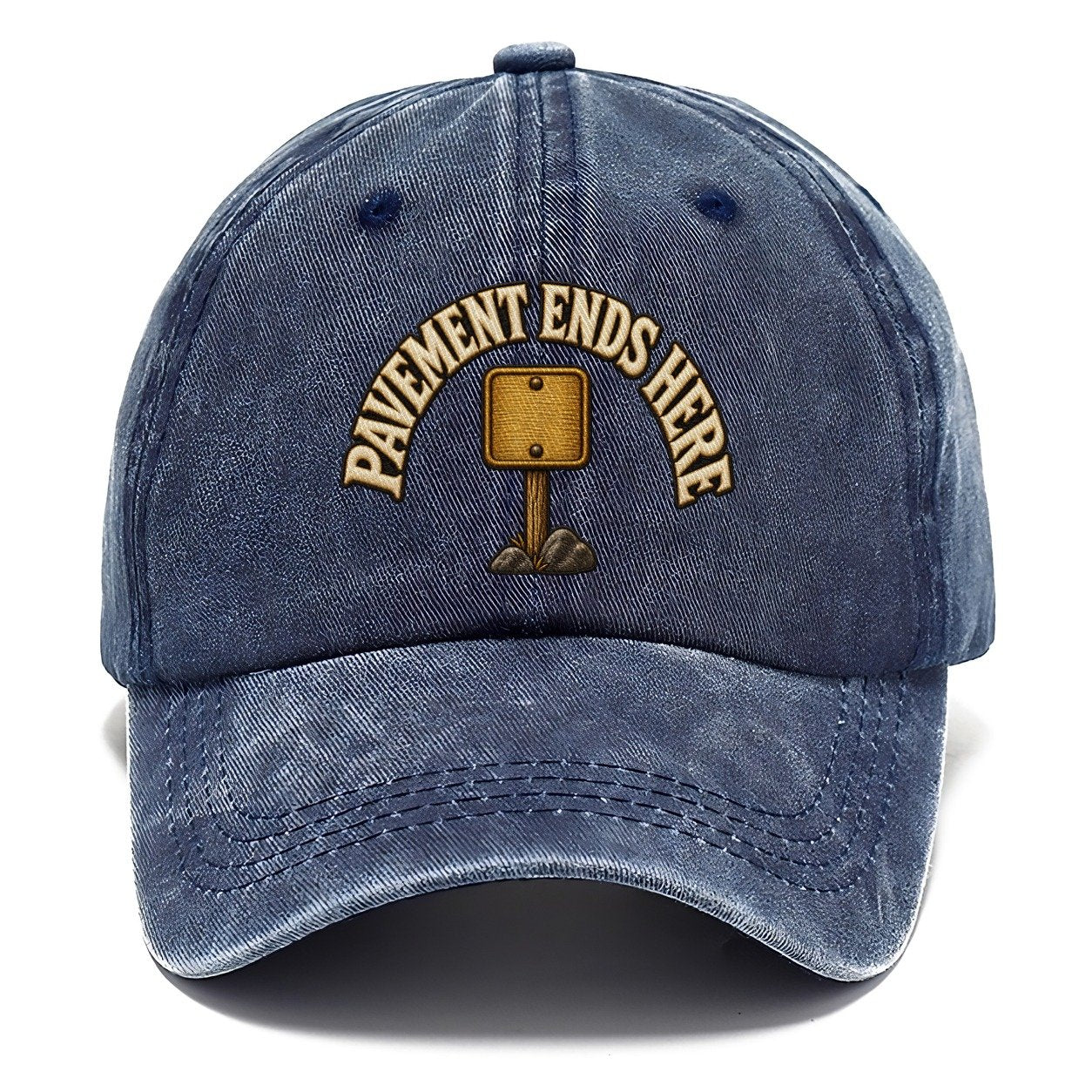 Pavement Ends Here Off Roading And Overlanding Classic Cap – Twilight Navy
