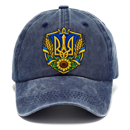 Ukraine Heraldic Crest Country Logos Classic Cap – Twilight Navy