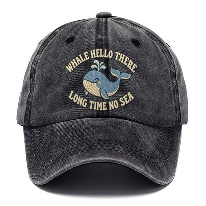 Whale Animal Puns Classic Cap – Graphite