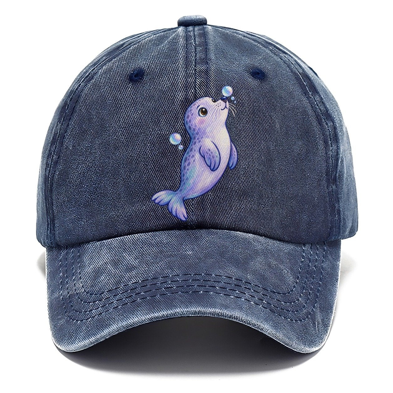 Seal Bubble Snoot Sea Sprite Classic Cap – Twilight Navy