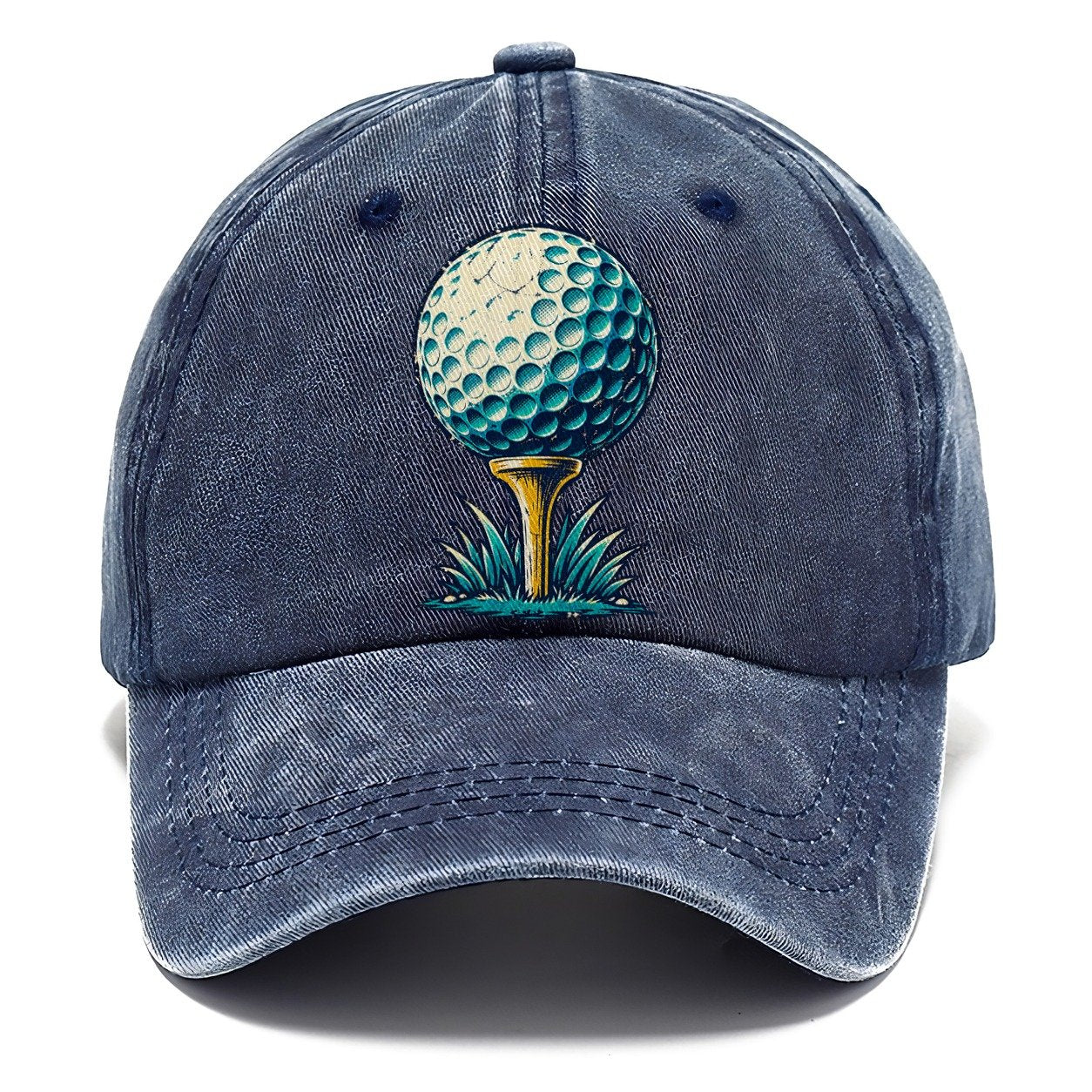 Tee And Ball Mark Golf Life Classic Cap – Twilight Navy