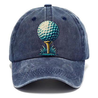 Tee And Ball Mark Golf Life Classic Cap – Twilight Navy