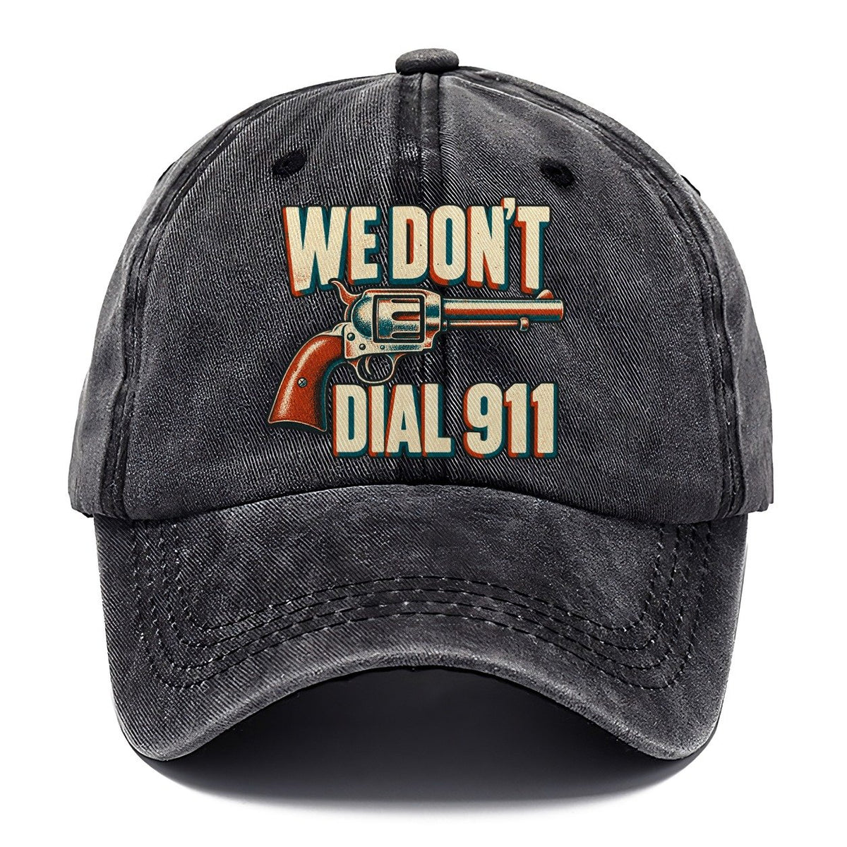 Risograph Offset We Don't Dial 911 Classic Cap – Graphite
