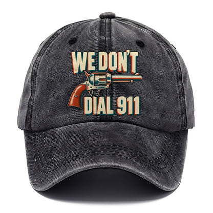 Risograph Offset We Don't Dial 911 Classic Cap – Graphite