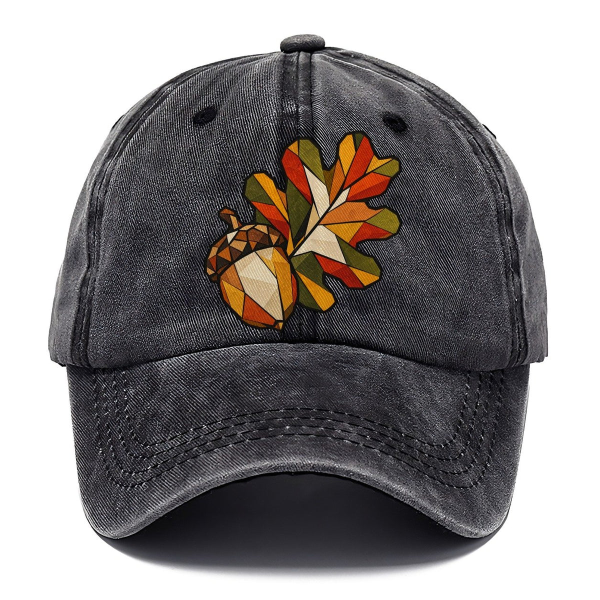 Oak Leaf And Acorn Wildwood Mosaic Classic Cap – Graphite