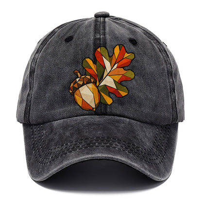Oak Leaf And Acorn Wildwood Mosaic Classic Cap – Graphite
