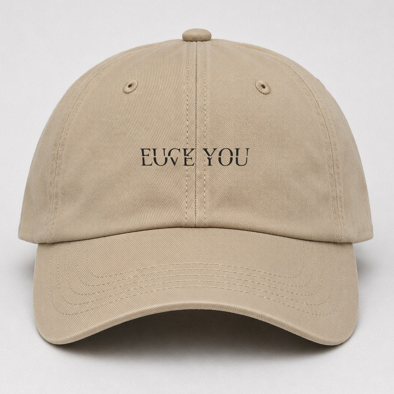 Fuck Love You Baseball Cap – Khaki