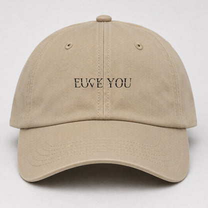 Fuck Love You Baseball Cap – Khaki