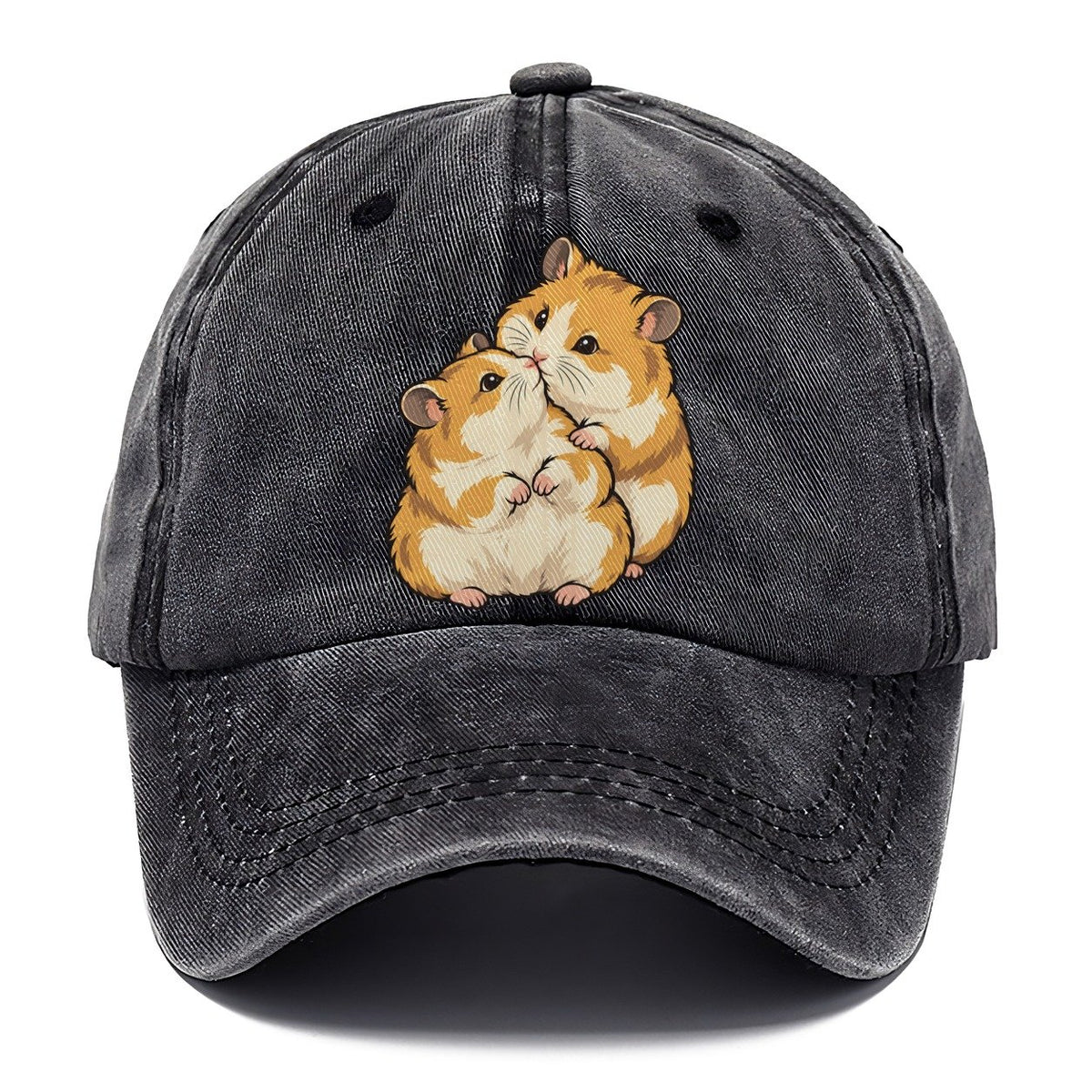 Hamster Nose Touch Small Pet Logos Classic Cap – Graphite