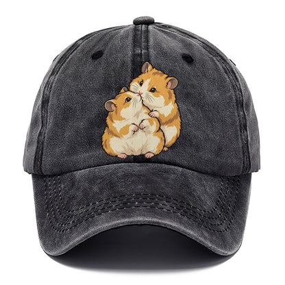 Hamster Nose Touch Small Pet Logos Classic Cap – Graphite