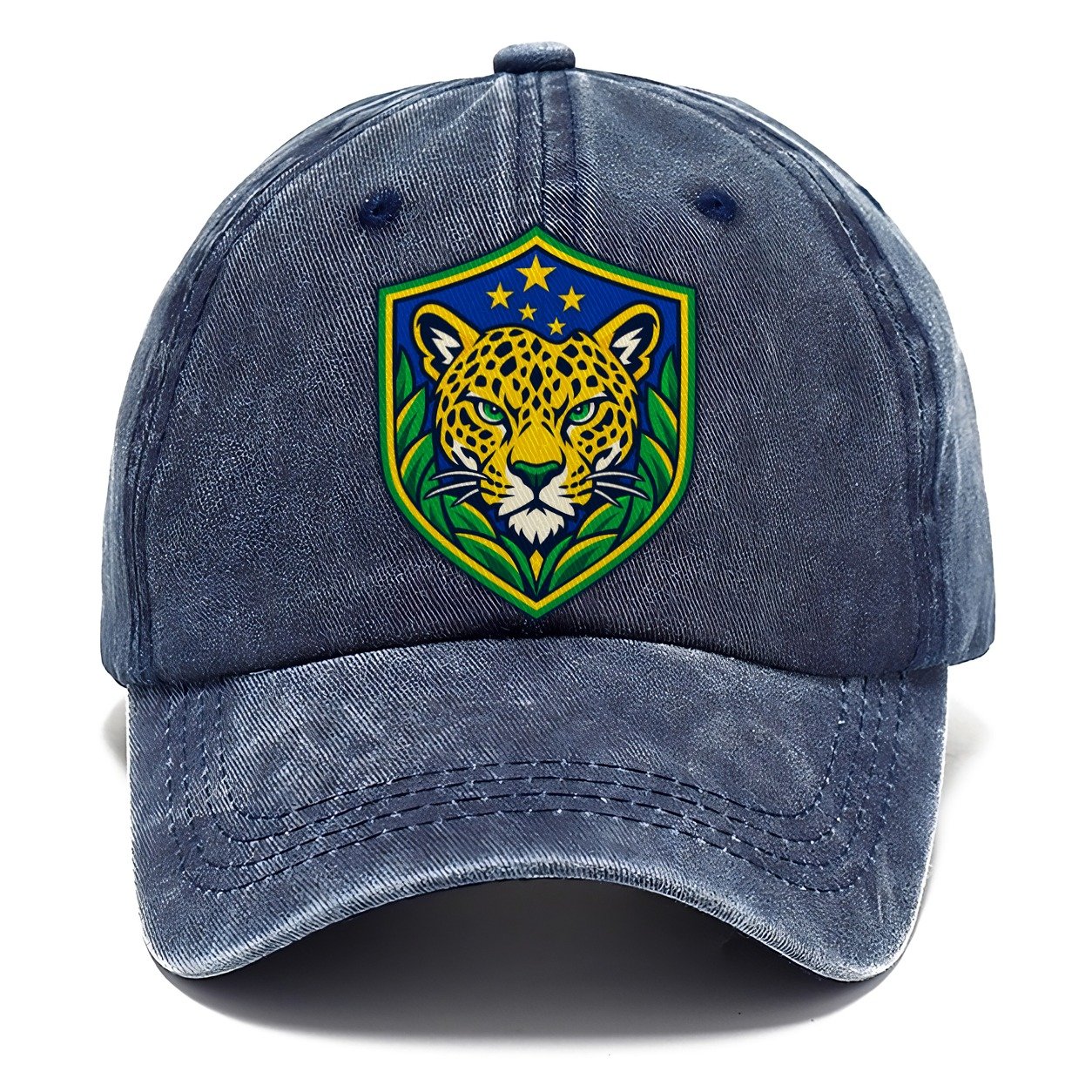 Brazil Minimal Emblem Country Logos Classic Cap – Twilight Navy