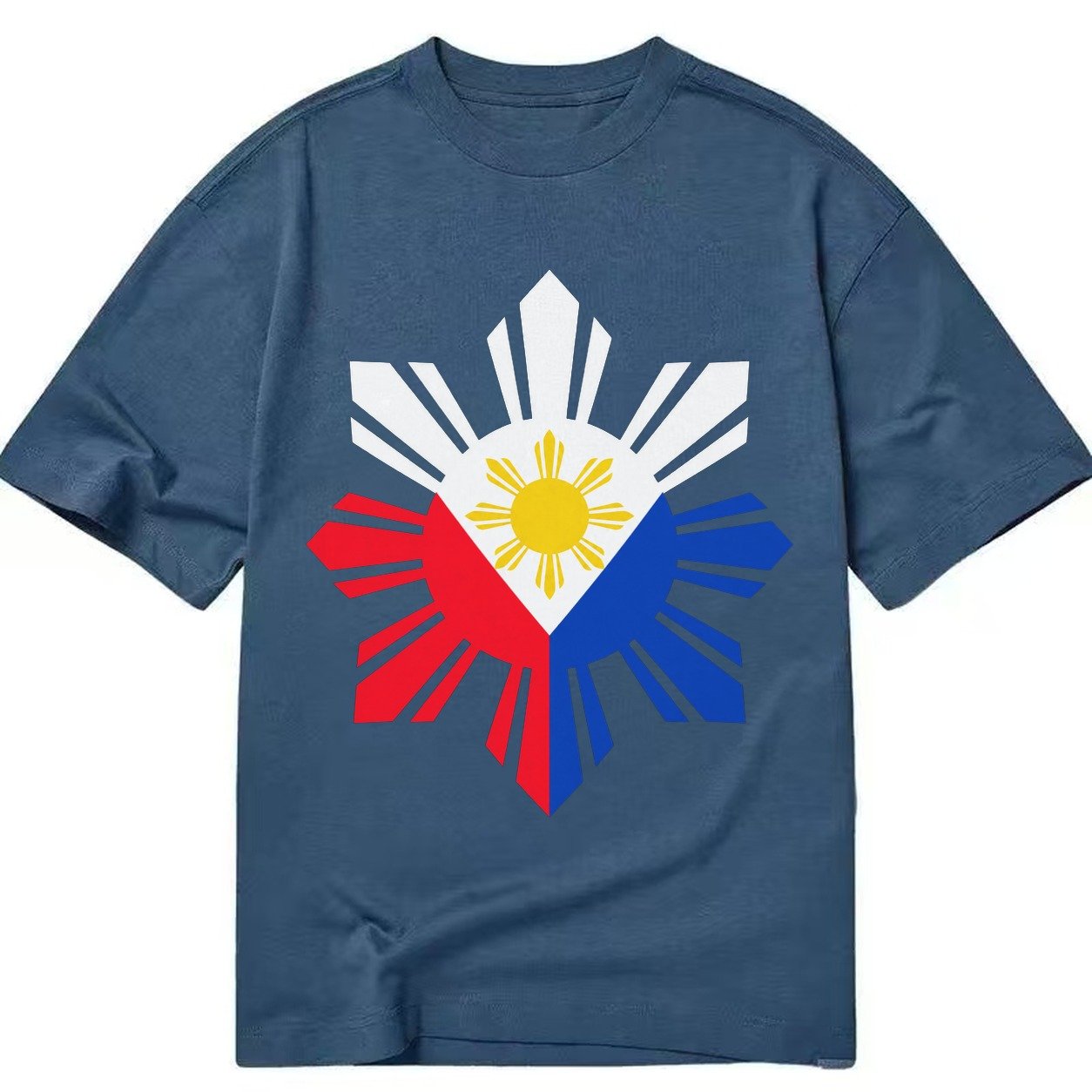 Philippines Iconic Sun And Stars Classic T-shirt – Twilight Navy