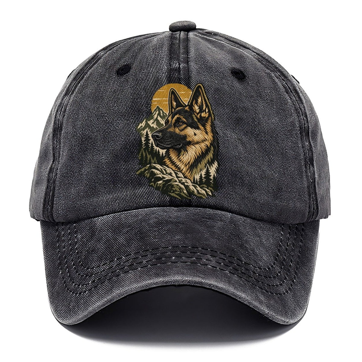 German Shepherd Mountain Sun Classic Cap – Graphite