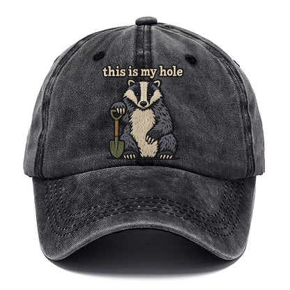 This Is My Hole Strongly Worded Classic Cap – Graphite