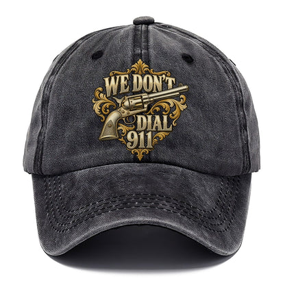 Banknote Engraving We Don't Dial 911 Classic Cap – Graphite
