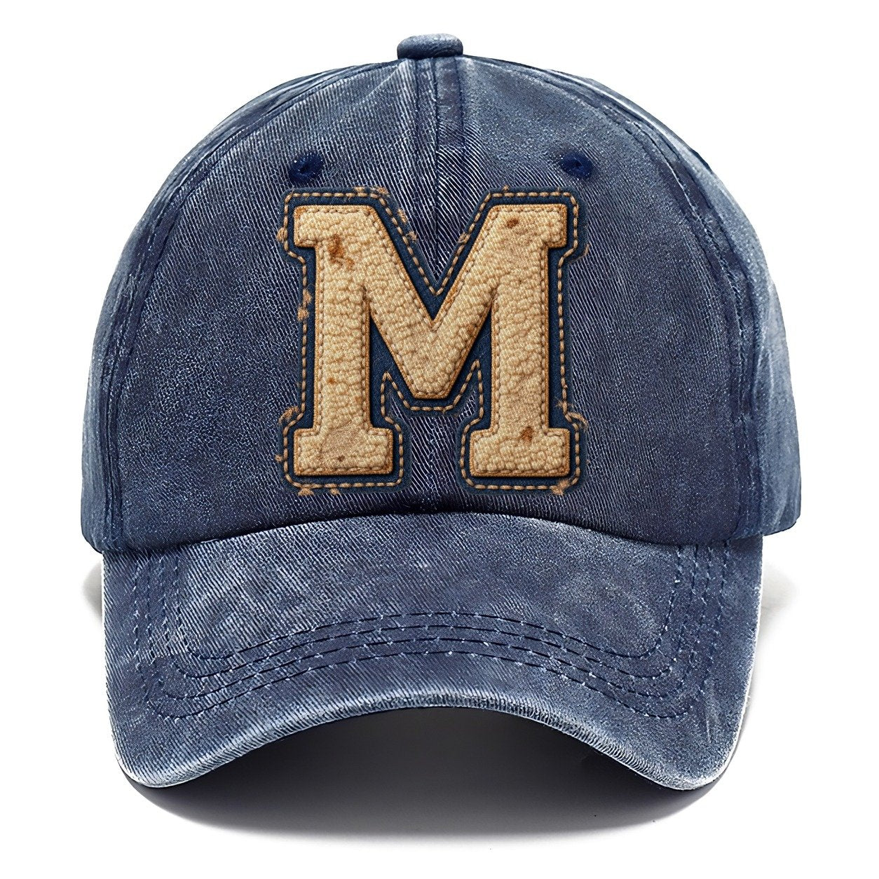 Varsity Chenille M Monogram Classic Cap – Twilight Navy