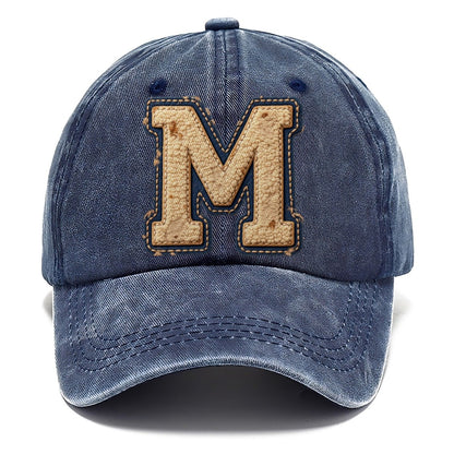 Varsity Chenille M Monogram Classic Cap – Twilight Navy