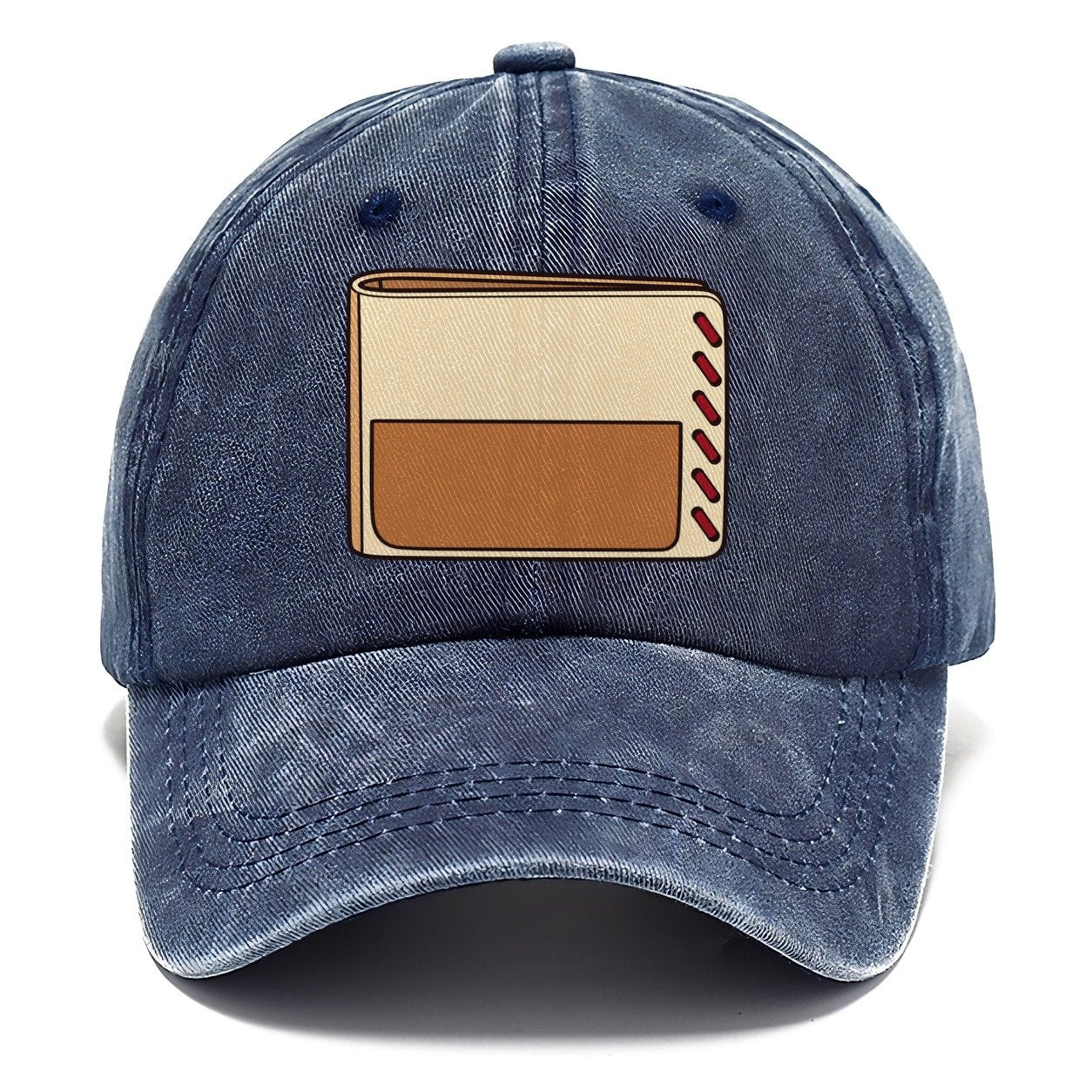 Bifold Wallet Study Leathercraft Classic Cap – Twilight Navy