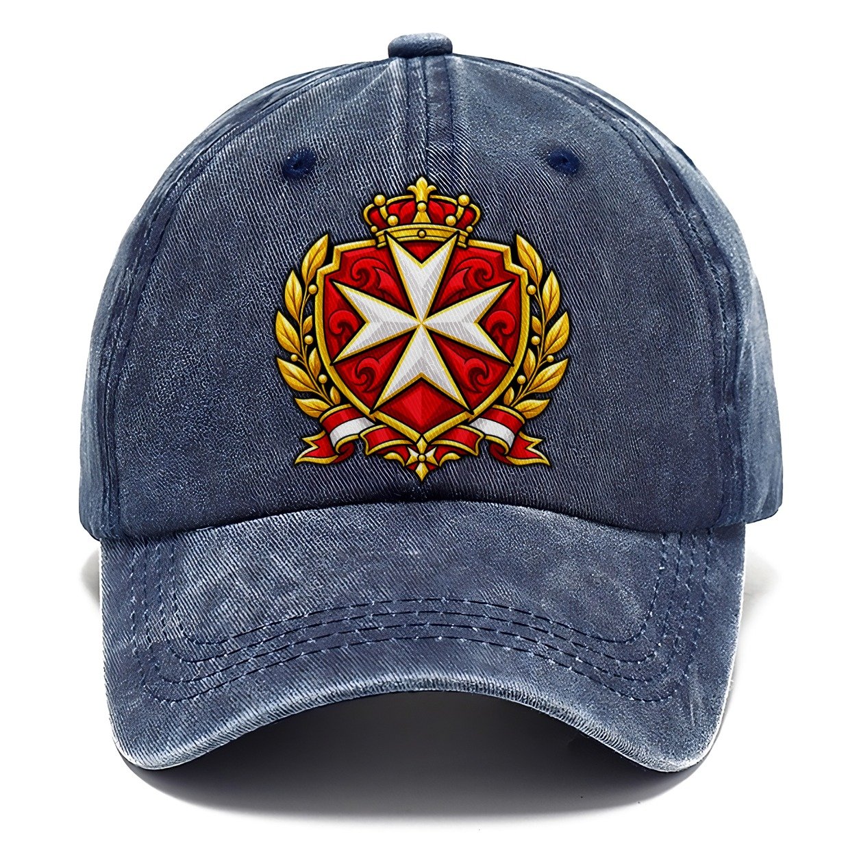 Malta Minimal Emblem Country Logos Classic Cap – Twilight Navy