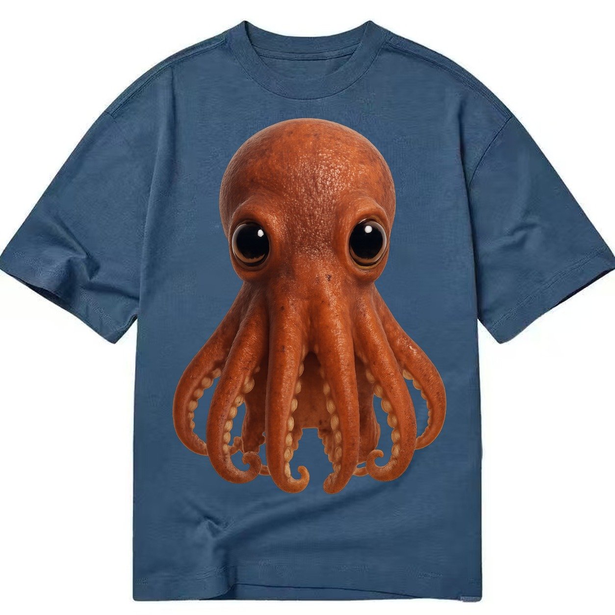 Baby Giant Pacific Octopus Reddish Smaller Tentacles Express Classic T-shirt – Twilight Navy