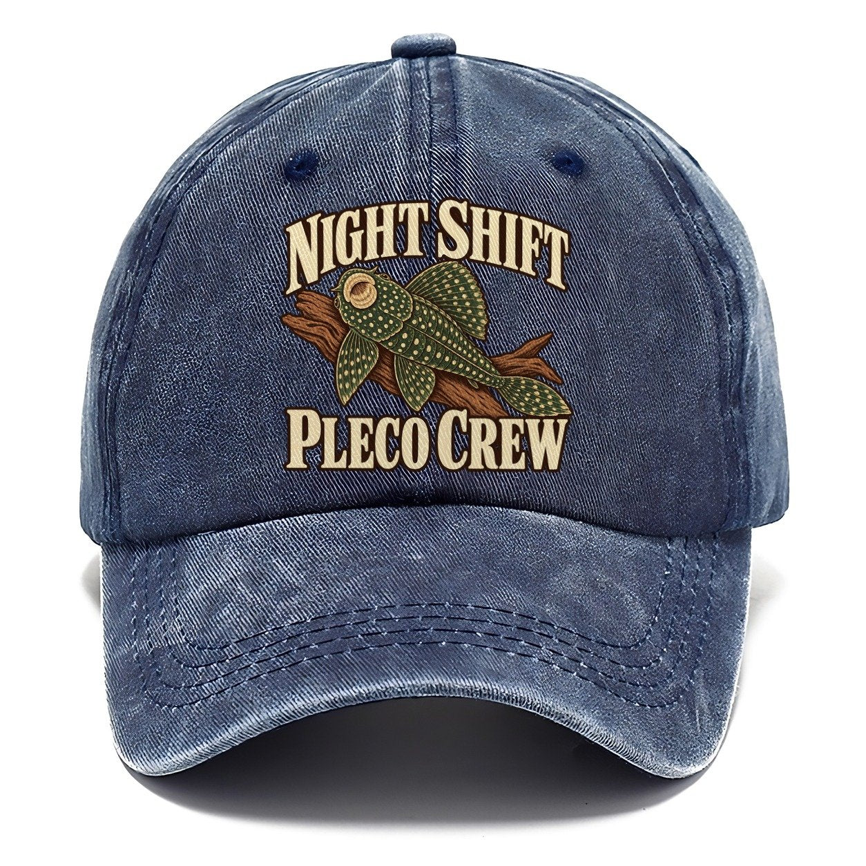 Night Shift Pleco Crew Aquarium Keeping Classic Cap – Twilight Navy