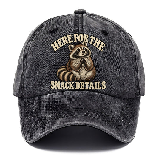 Raccoon Snack Details Character Club Classic Cap – Graphite