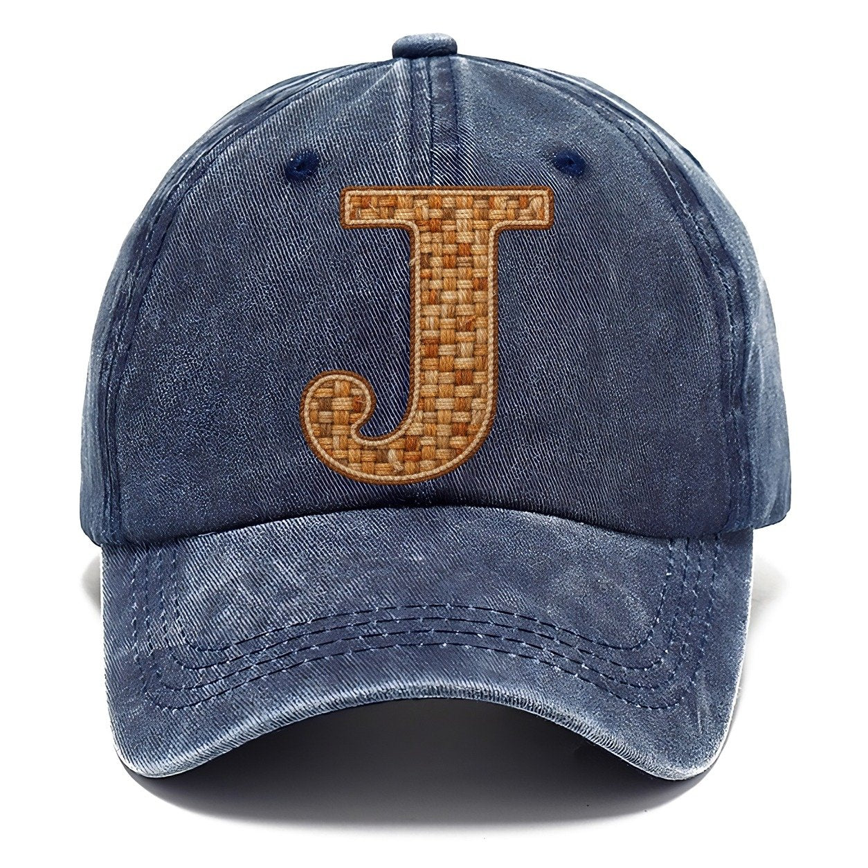 Woven Tweed J Monogram Classic Cap – Twilight Navy