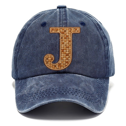 Woven Tweed J Monogram Classic Cap – Twilight Navy