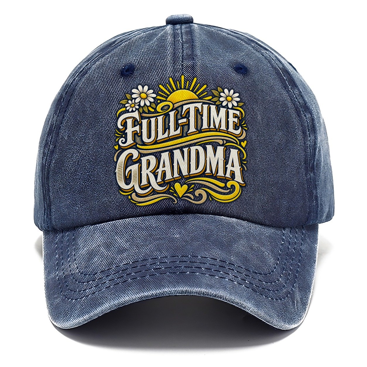 Full Time Grandma Retired Living Classic Cap – Twilight Navy