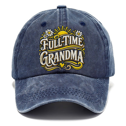 Full Time Grandma Retired Living Classic Cap – Twilight Navy