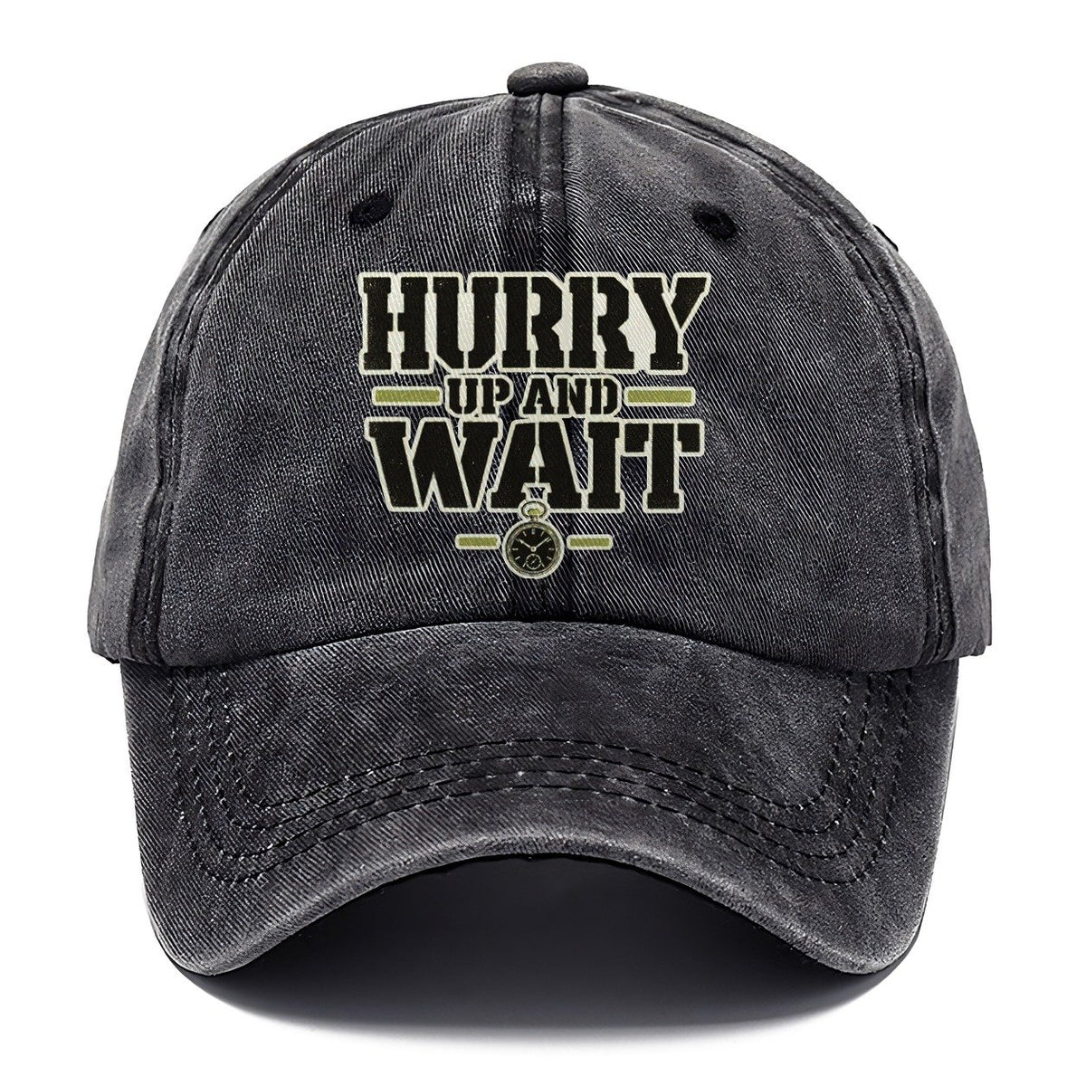 Hurry Up And Wait Barracks Wit Classic Cap – Graphite