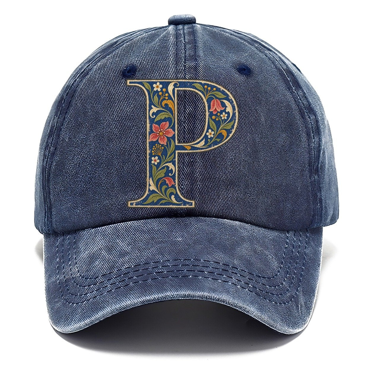 Wildflower P Monogram Classic Cap – Twilight Navy