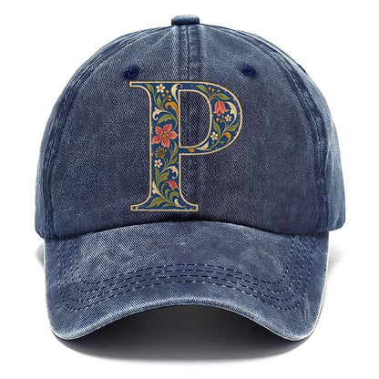 Wildflower P Monogram Classic Cap – Twilight Navy