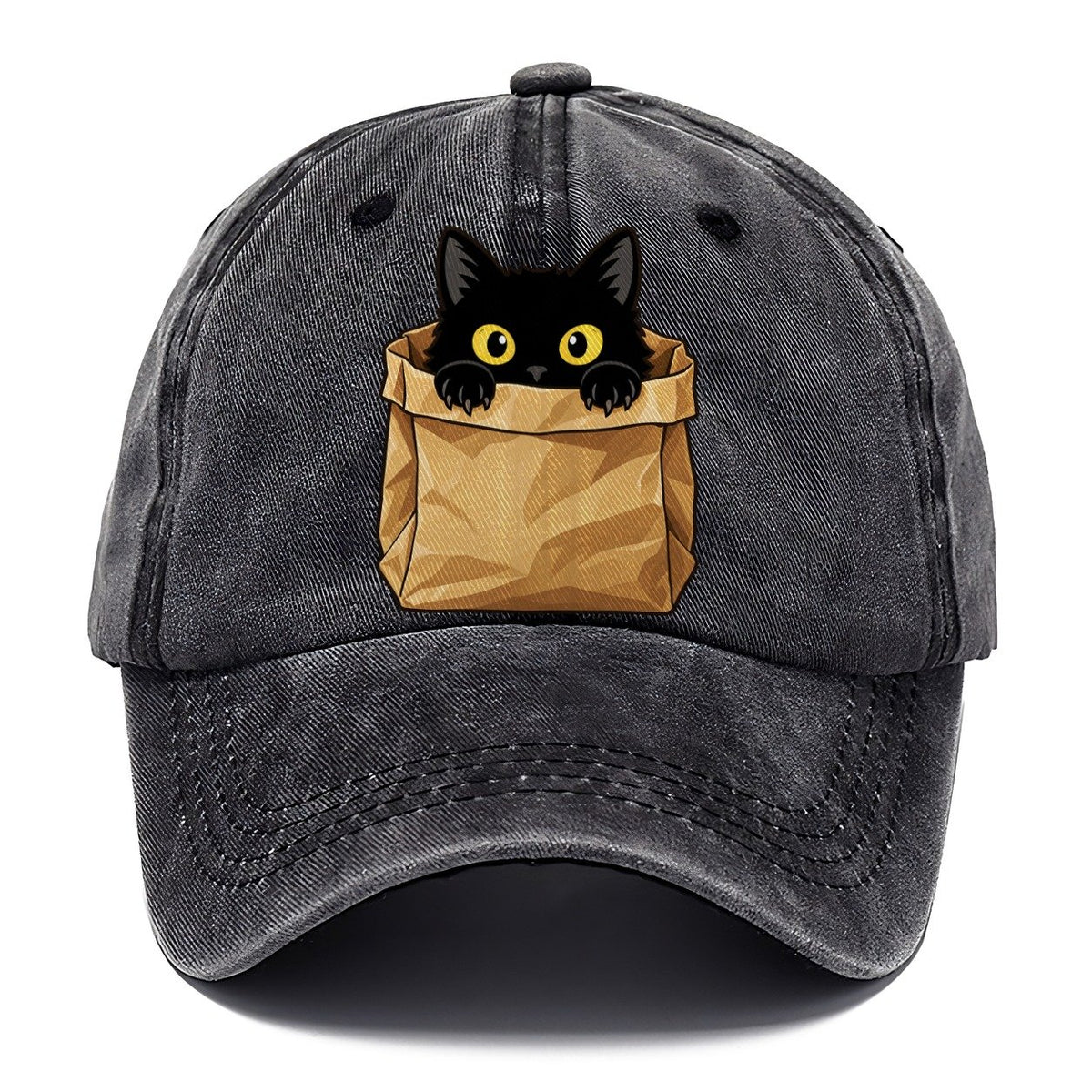 Black Cat Paper Bag Fan Favorites Classic Cap – Graphite