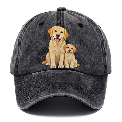 Cut-Paper Labrador Retriever Sitting Top Breeds Classic Cap – Graphite