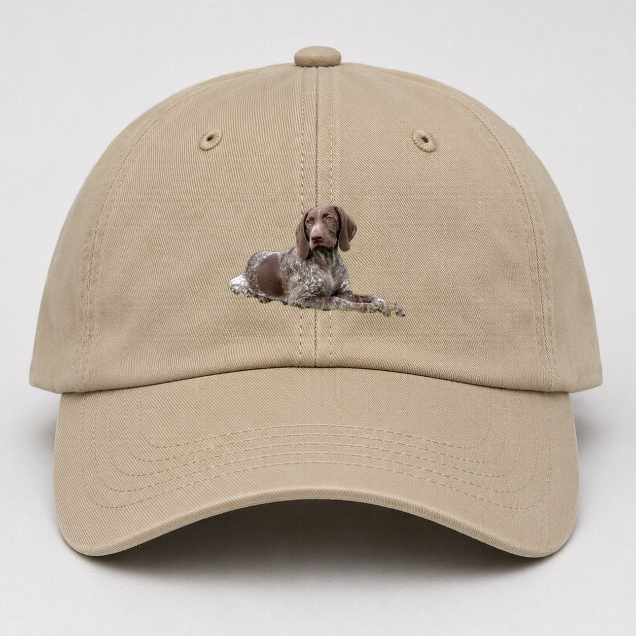 German Shorthaired Pointer 2 Baseball Cap – Khaki