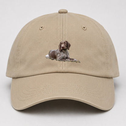German Shorthaired Pointer 2 Baseball Cap – Khaki