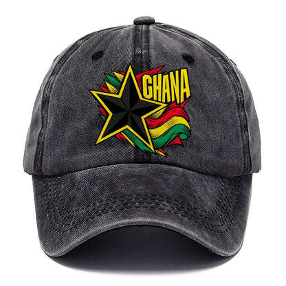 Ghana Black Star Classic Cap – Graphite