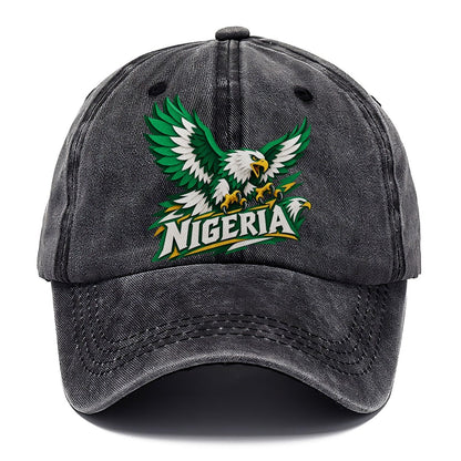 Nigeria Cut-Paper Retro Badge Classic Cap – Graphite
