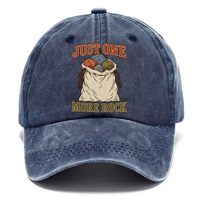 Just One More Rock Rocks And Minerals Classic Cap – Twilight Navy