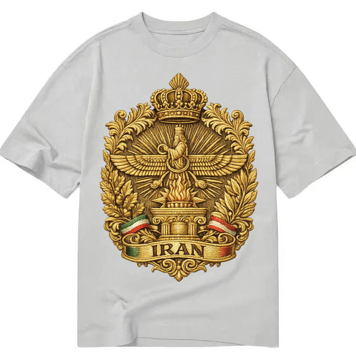 Iran Fire Temple Emblem - Classic T-shirt – Grey