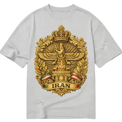 Iran Fire Temple Emblem - Classic T-shirt – Grey