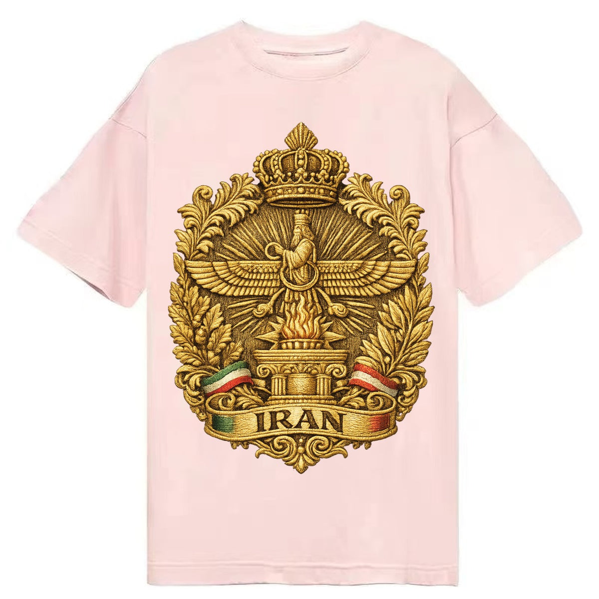 Iran Fire Temple Emblem - Classic T-shirt – Pink