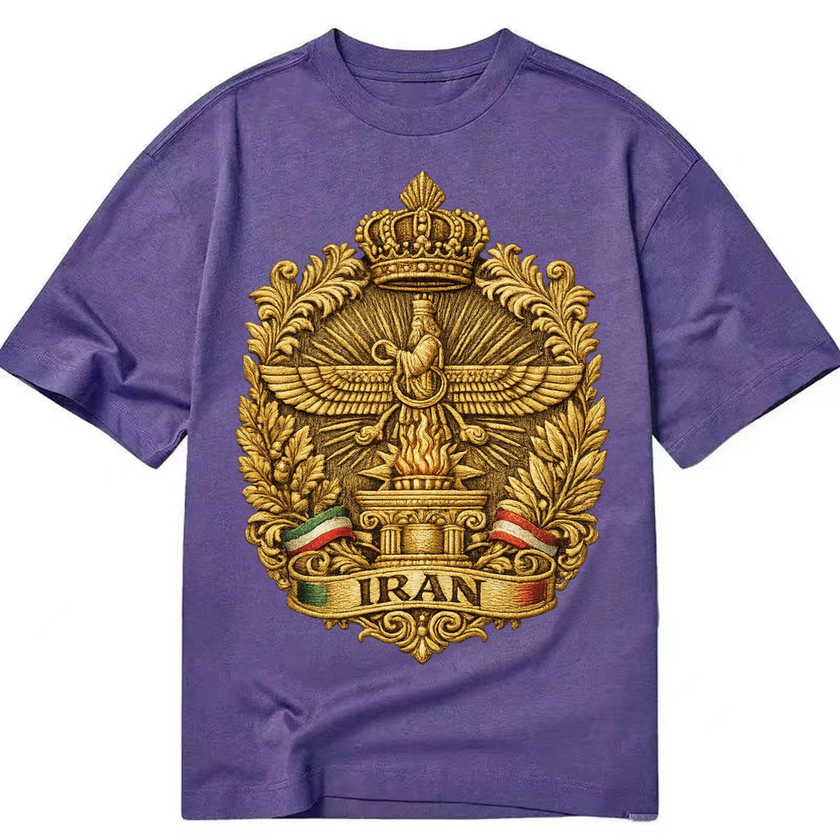 Iran Fire Temple Emblem - Classic T-shirt – Purple