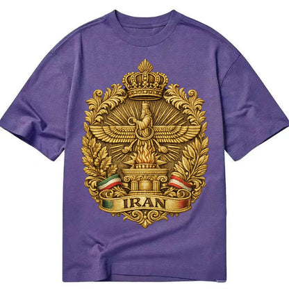 Iran Fire Temple Emblem - Classic T-shirt – Purple