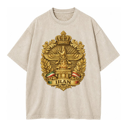 Iran Fire Temple Emblem - Vintage T-shirt – Off White