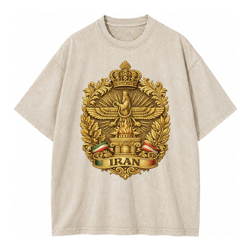 Iran Fire Temple Emblem - Vintage T-shirt