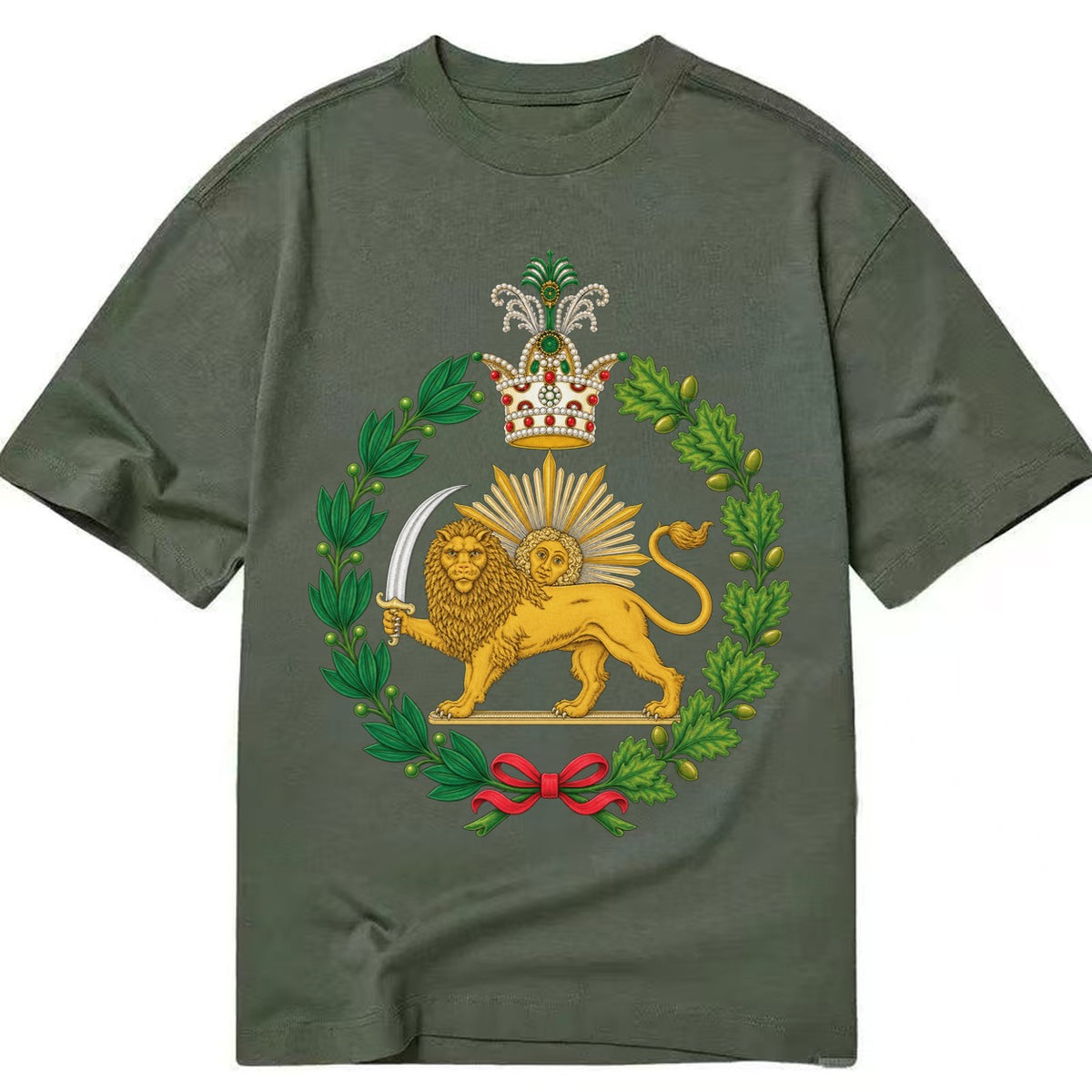 Iran Lion - Classic T-shirt – Army Green