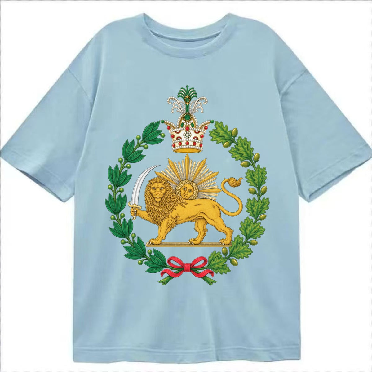 Iran Lion - Classic T-shirt – Light Blue
